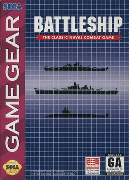 Battleship box art for Sega Game Gear
